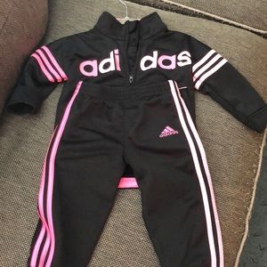 Baby girl adidas sweatsuit